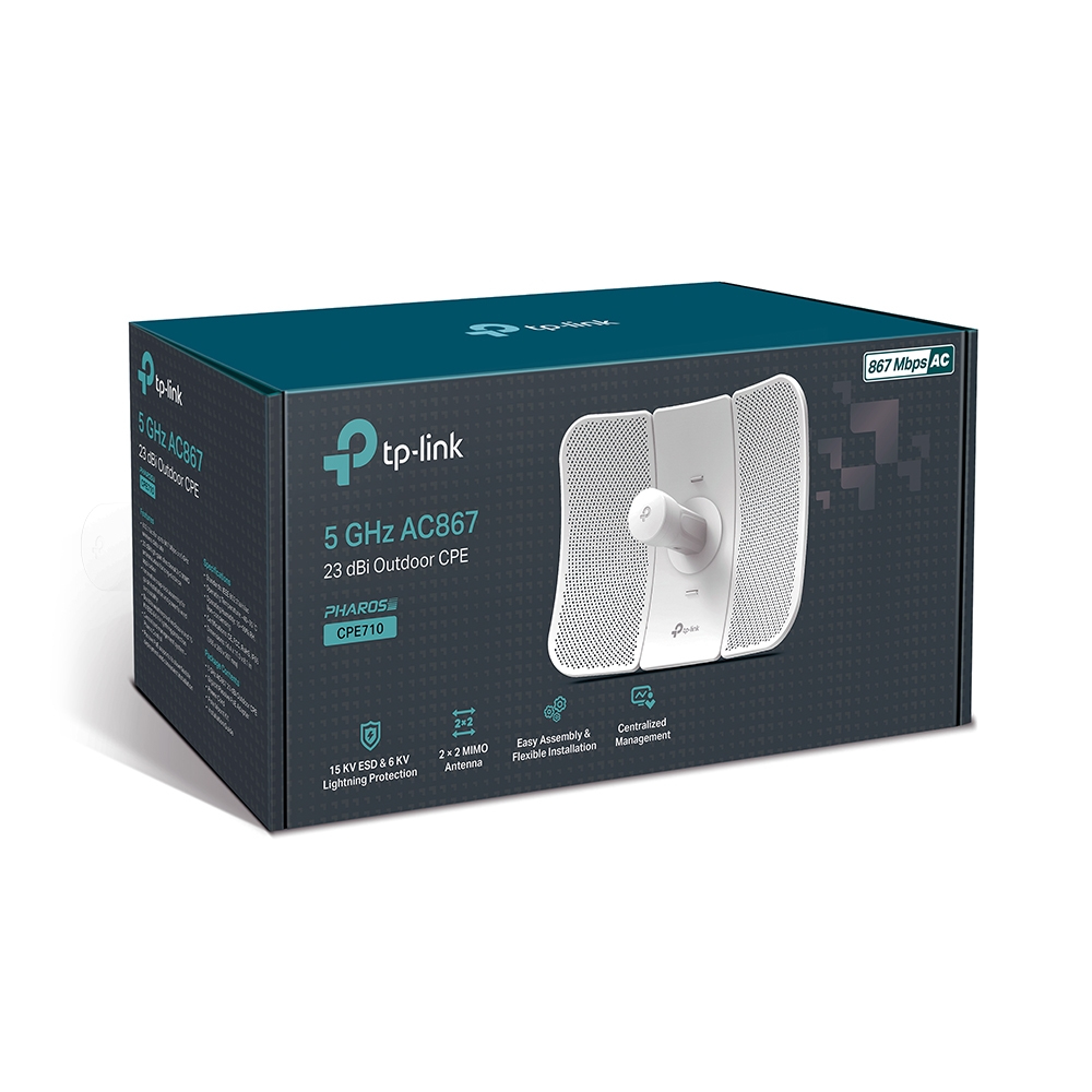 Pharos CPE710 5GHz AC 867Mbps 23dBi Outdoor CPE thumbnail