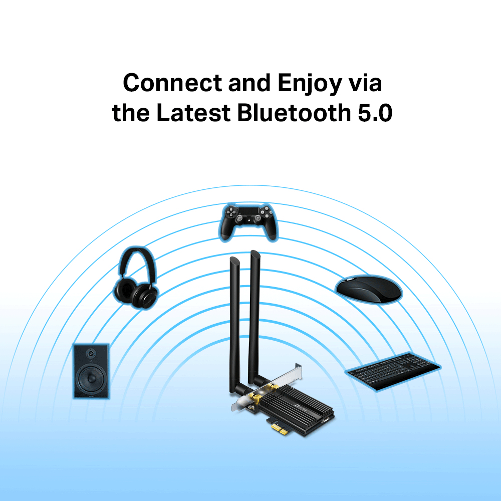 EU Product - WLAN 3000MBit AX3000 Wi-Fi 6 Bluetooth 5.0 PCIe Adapter LP inkl. Low-Profile Slotblech thumbnail
