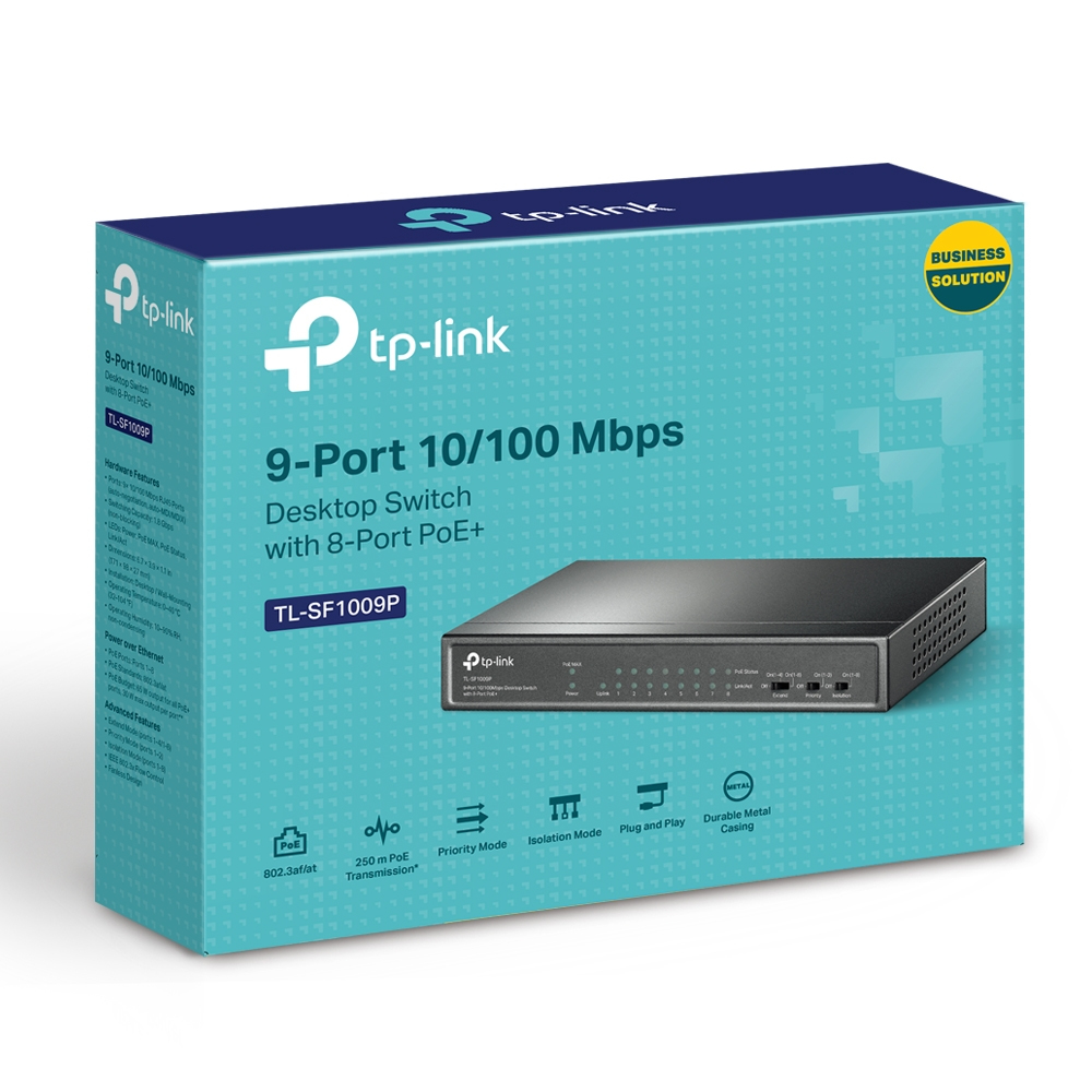 9-PORT 10/100 MBPS SWITCH 8PORT POE+ thumbnail