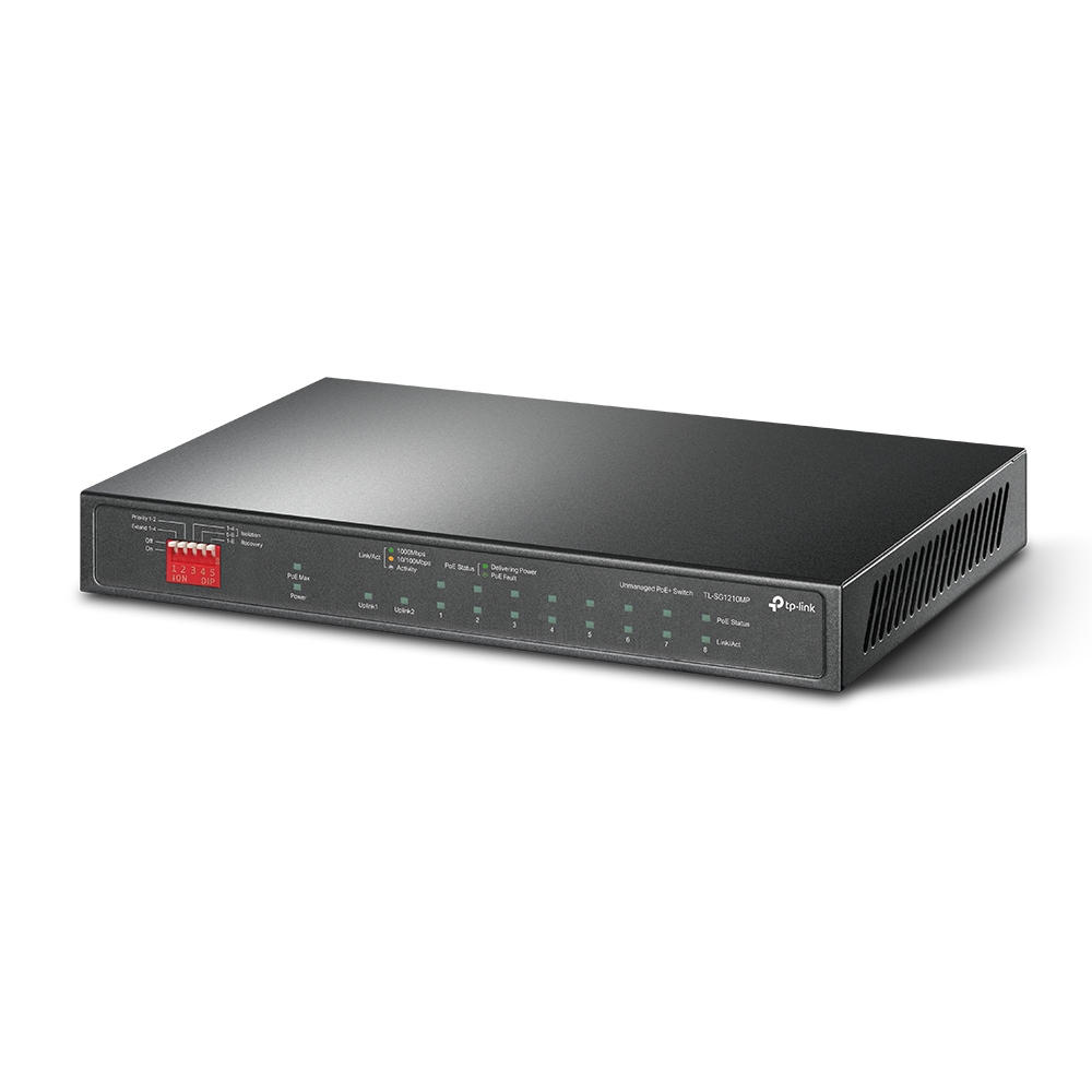 10-PORT GIGABIT SWITCH 8-PORT POE+ thumbnail