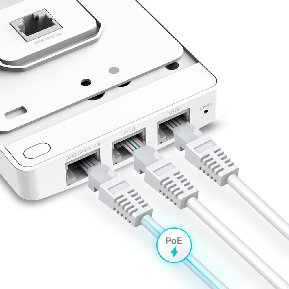 EU Product - WLAN AX1800 Access Point Dualband WiFi 6 Wall-Mount EAP615-Wall thumbnail