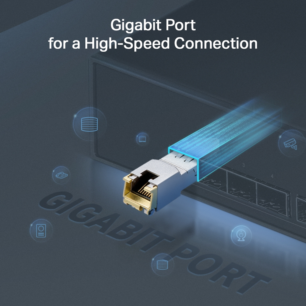 1000BASE-T RJ45 SFP Fiber Module - TL-SM331T thumbnail