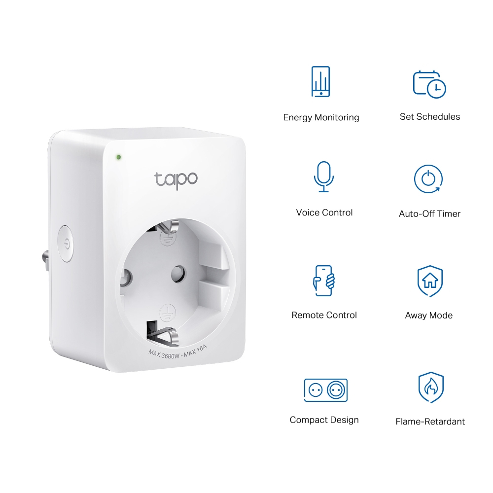 Tapo P110 V1.2 - Smart plug - energy monitoring - wireless - 802.11b/g/n - 2.4 Ghz (pack of 4) thumbnail