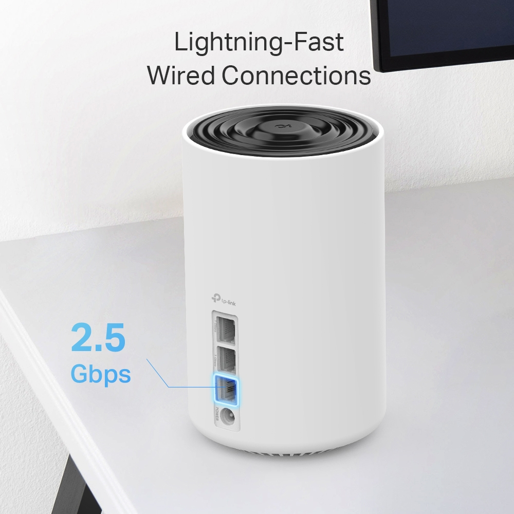 Deco XE75 Pro(3-pack) AXE5400 Whole Home Mesh Wi-Fi 6E System(Tri-Band), 3 pack thumbnail