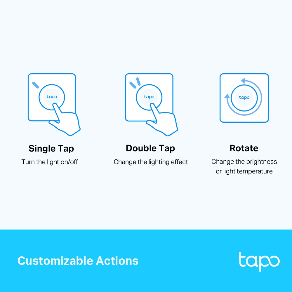Tapo S200D V1 - Smart dimmer switch - wireless - 863 - 865 Mhz, 868 - 868.6 MHz thumbnail