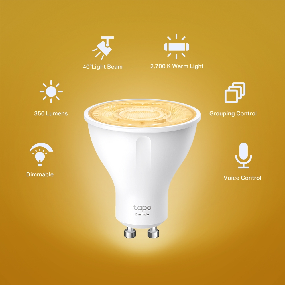 Tapo L610(4-Pack) Smart Wi-Fi Spotlight, Dimmable, 4-Pack thumbnail