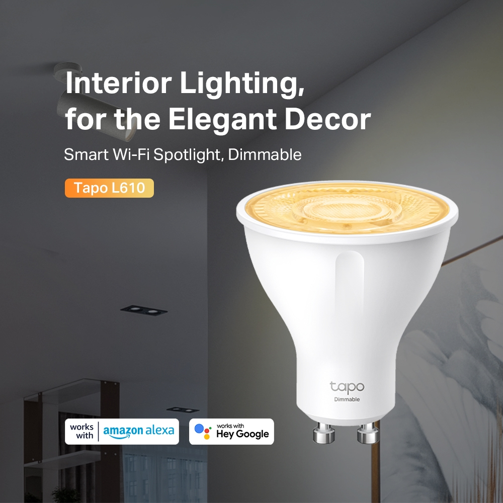 Tapo L610(4-Pack) Smart Wi-Fi Spotlight, Dimmable, 4-Pack thumbnail