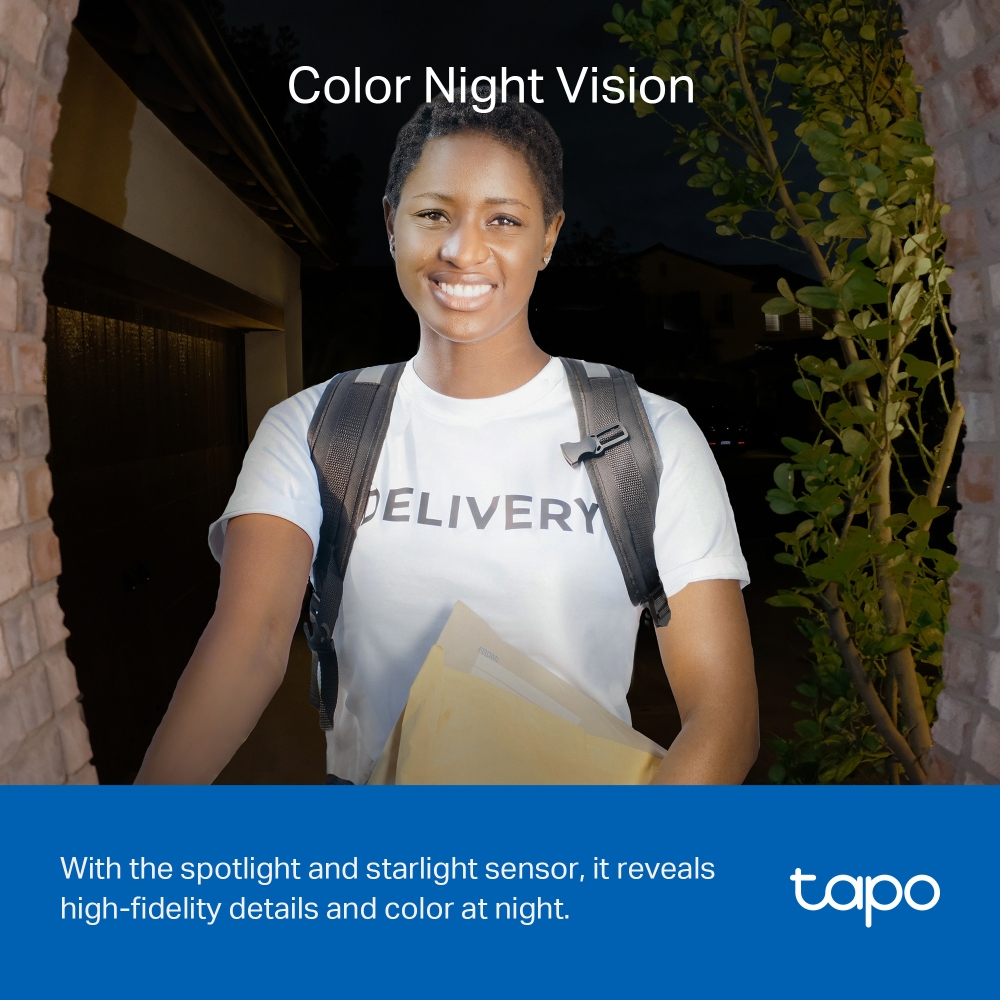 Tapo D230S1 V1 - Video Doorbell Camera Kit - smart doorbell - with camera - wireless - 802.11b, 802.11g, 802.11n - 2.4 Ghz thumbnail