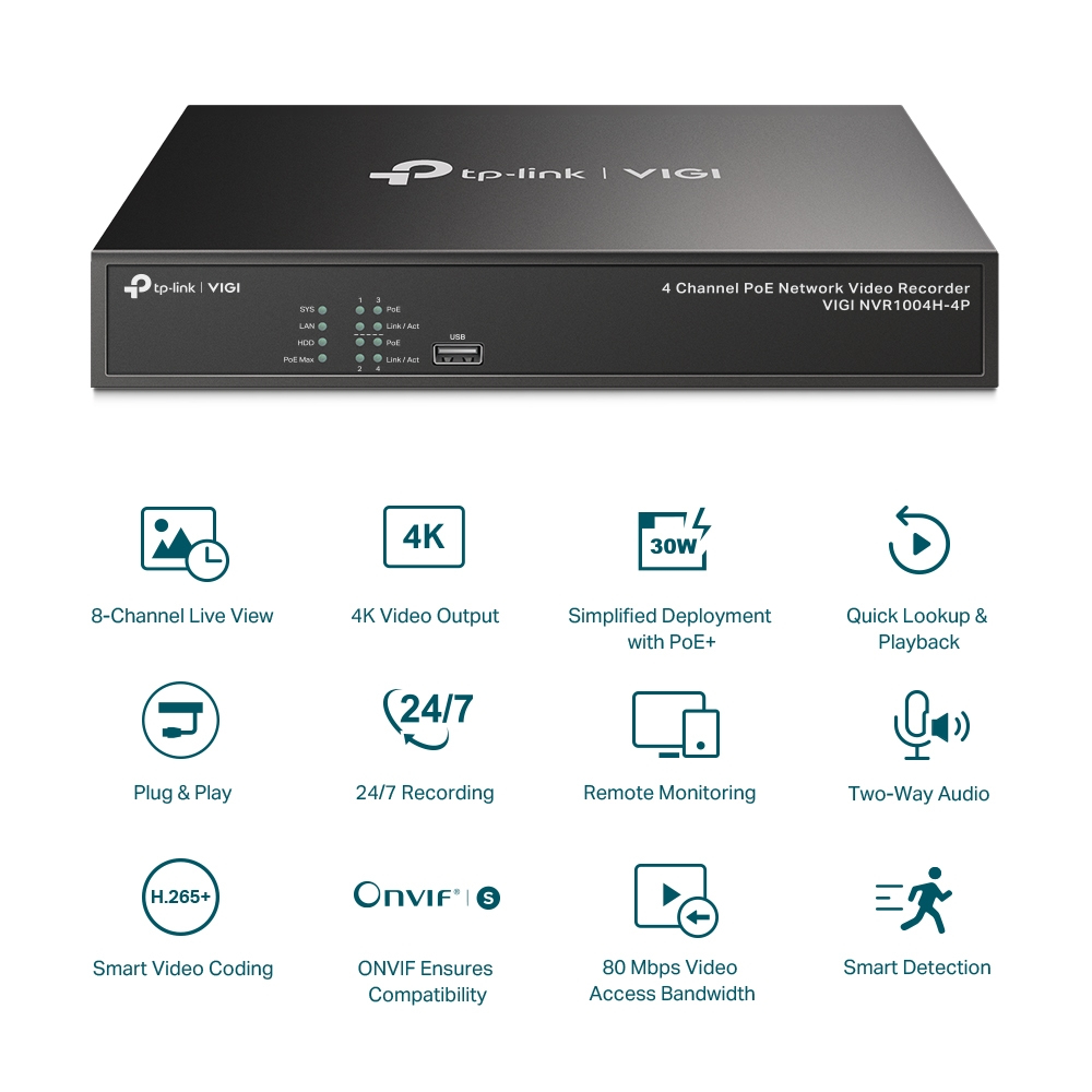 TP-LINK VIGI NVR1004H-4P thumbnail