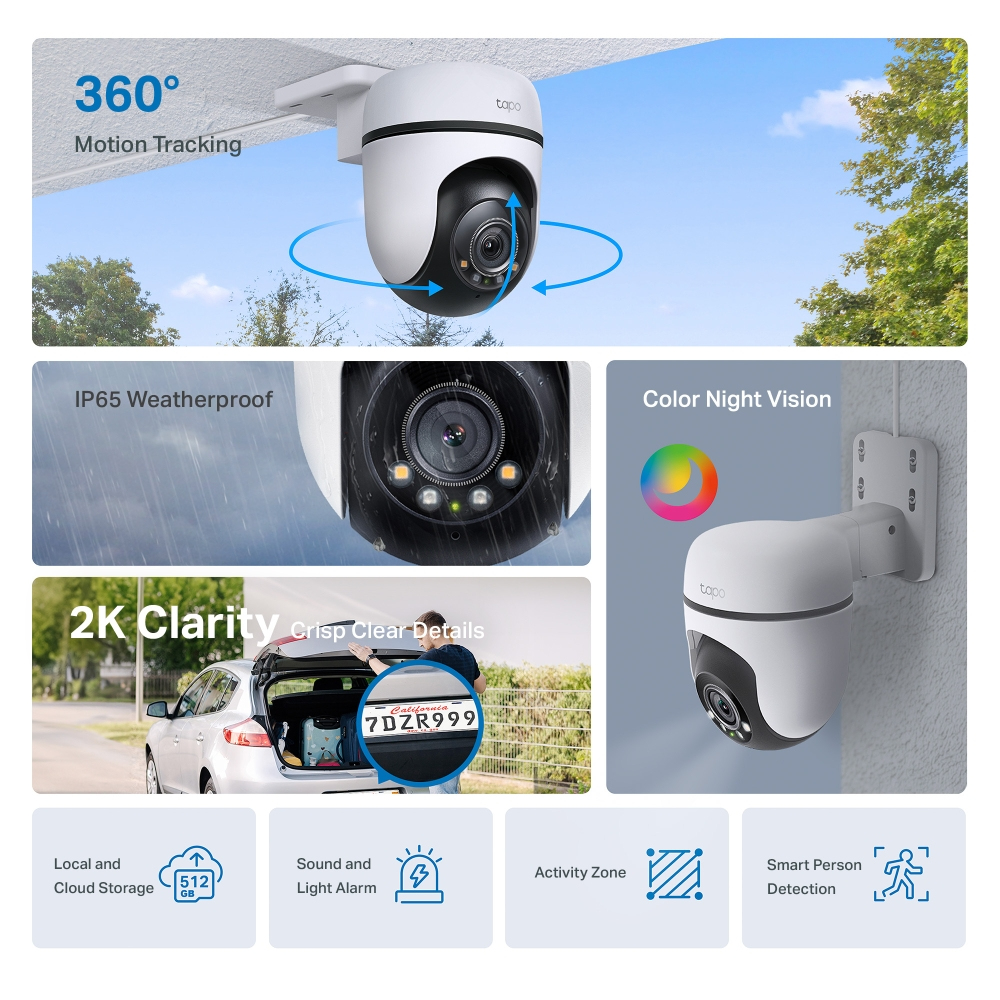 Tapo C510W Outdoor Pan/Tilt Security Wi-Fi Camera thumbnail