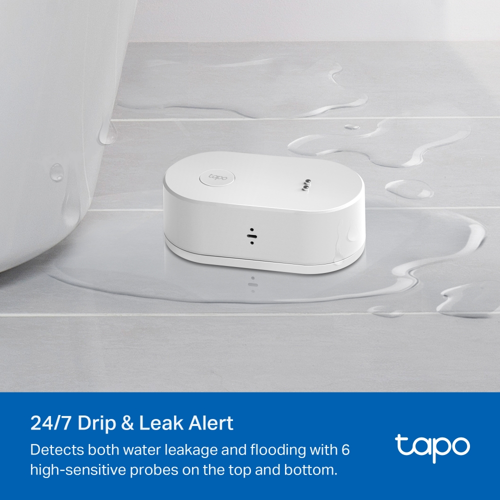 Tapo T300 V1 - Water leak sensor - smart - wireless - 868 - 922 MHz thumbnail