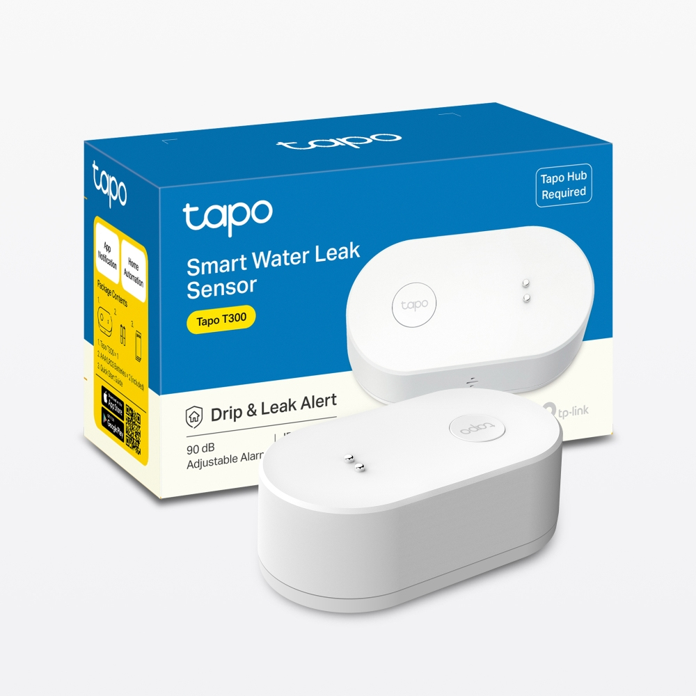 Tapo T300 V1 - Water leak sensor - smart - wireless - 868 - 922 MHz thumbnail