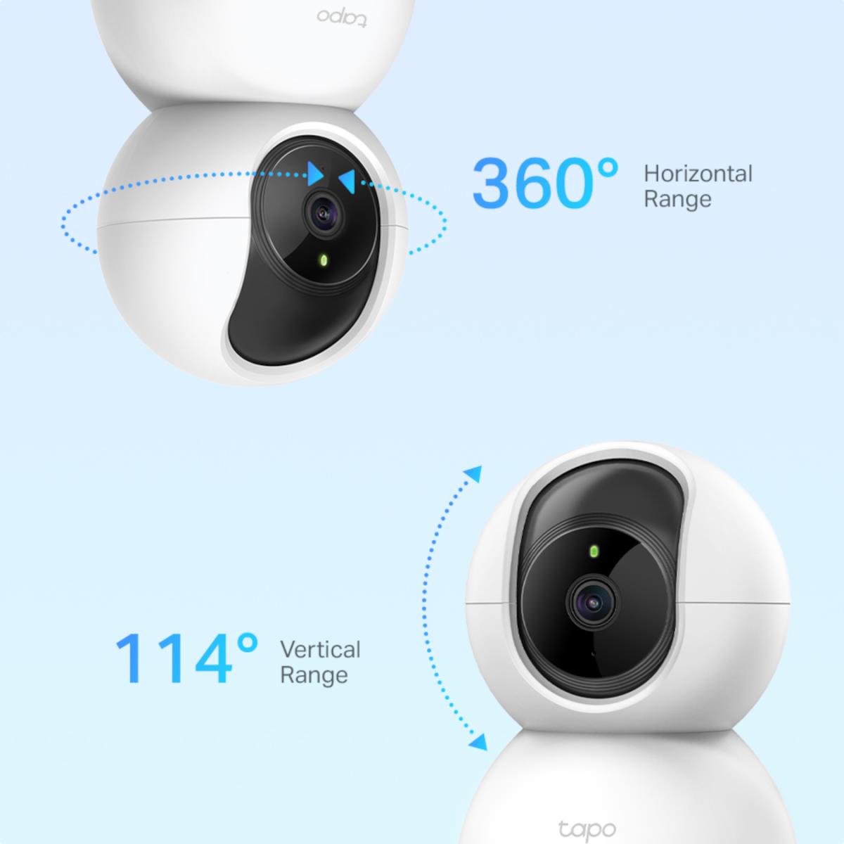 Tapo C200P2 Pan/Tilt Home Security WiFi Camera, 2-Pack thumbnail