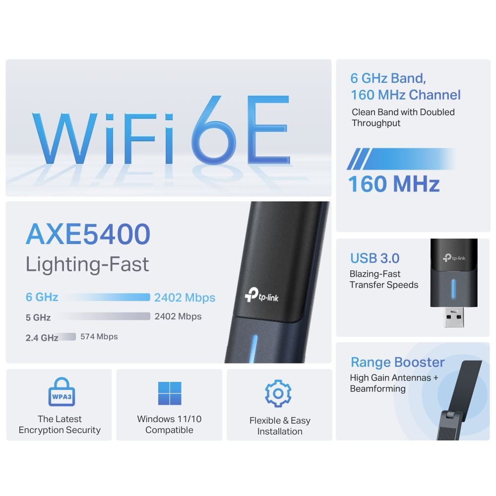 AXE5400 WI-FI 6E WLESS USB ADP thumbnail