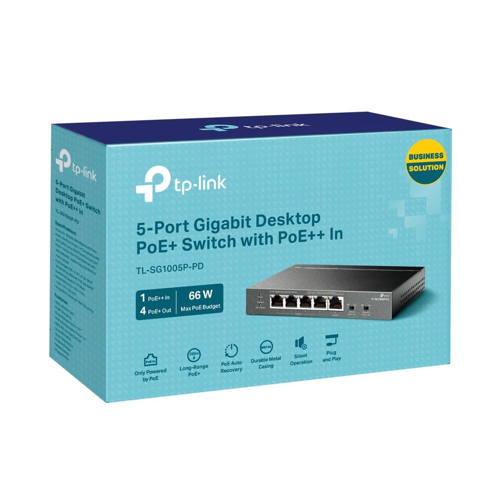 TP-LINK TL-SG1005P-PD 5-PORT SWITCH thumbnail