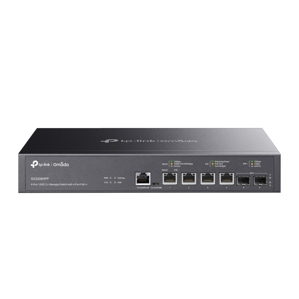 EU Product - Switch SX3206HPP 4x10G RJ45 PoE++/2xSFP+ Managed thumbnail