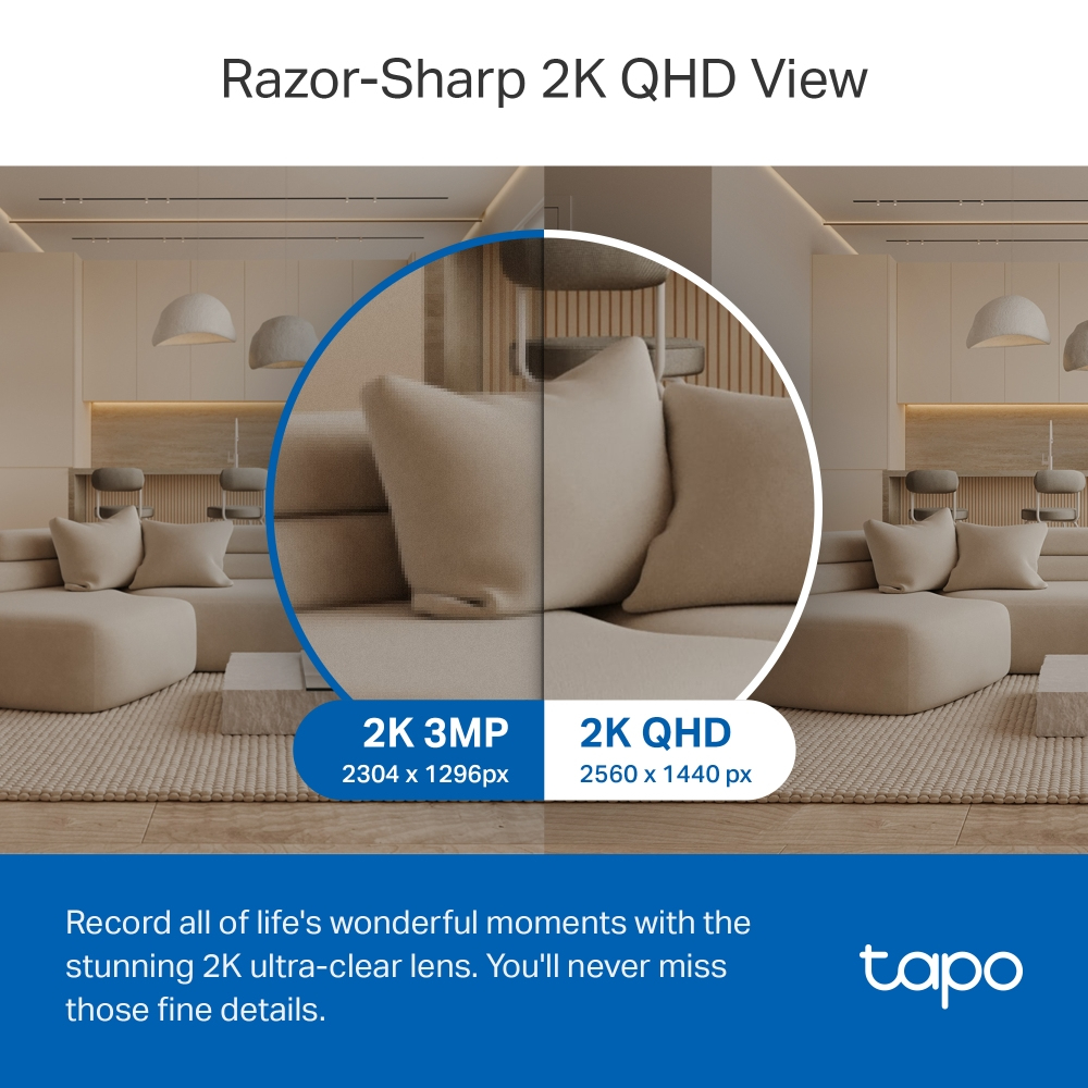 Tapo C220 Pan/Tilt AI Home Security Wi-Fi Camera thumbnail
