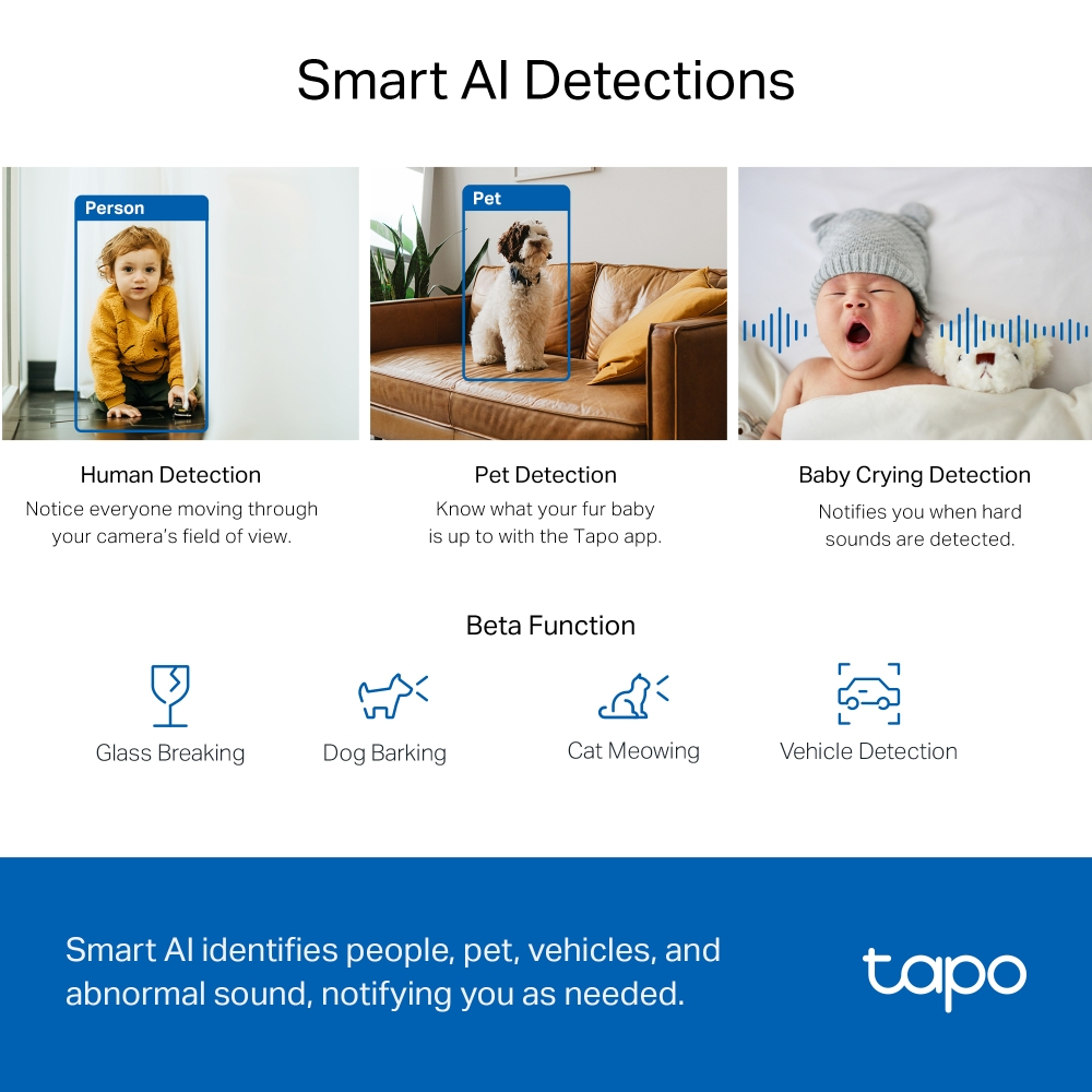 Tapo C220 Pan/Tilt AI Home Security Wi-Fi Camera thumbnail