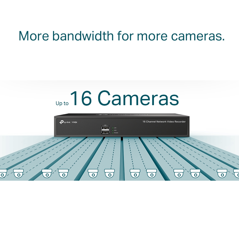 EU Product - 16 Channel Network Video Recorder - VIGI NVR1016H - 10,000 GB - Serial ATA thumbnail