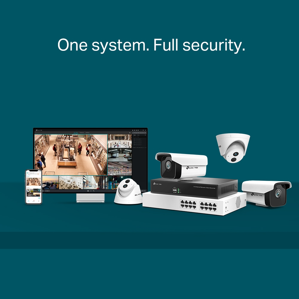EU Product - 16 Channel Network Video Recorder - VIGI NVR1016H - 10,000 GB - Serial ATA thumbnail