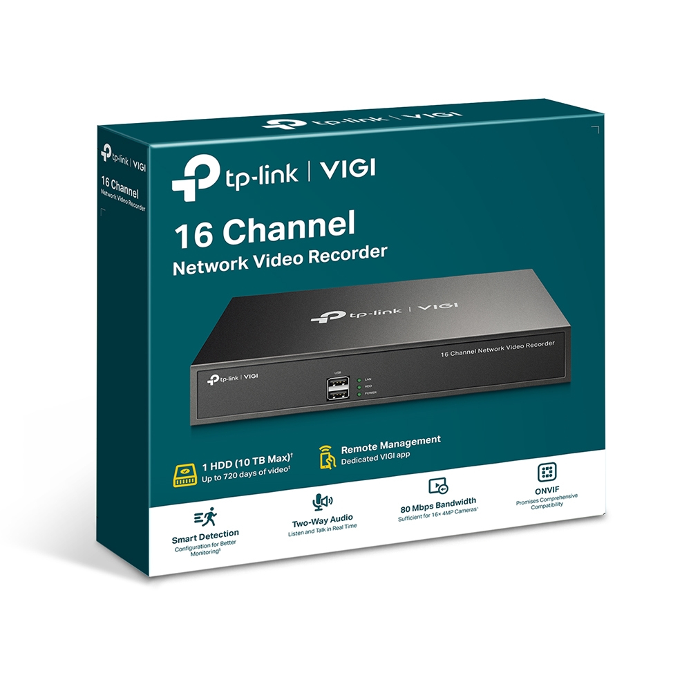 EU Product - 16 Channel Network Video Recorder - VIGI NVR1016H - 10,000 GB - Serial ATA thumbnail
