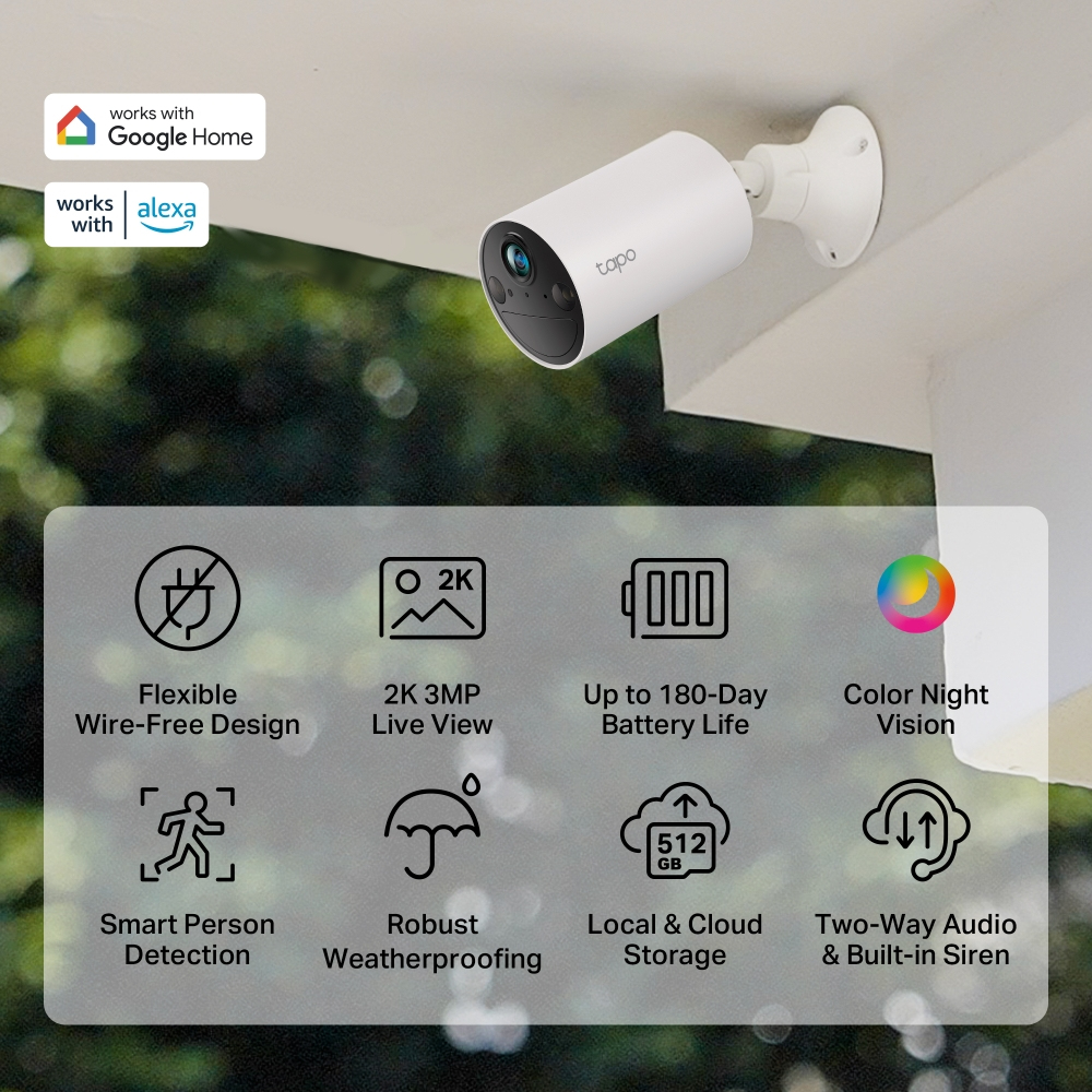 Tapo C410 Smart Wire-Free Indoor/Outdoor Security Camera thumbnail