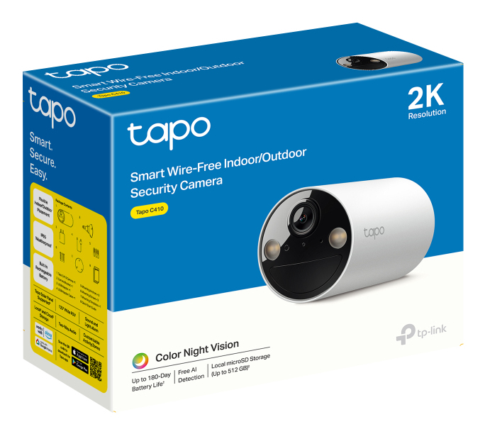 Tapo C410 Smart Wire-Free Indoor/Outdoor Security Camera thumbnail