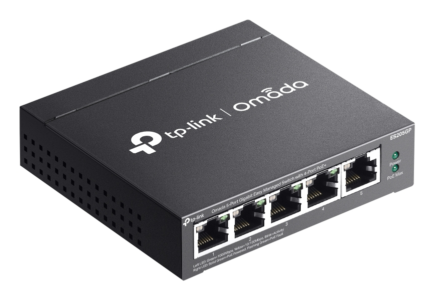 EU Product - Switch Omada ES205GP 5xGBit 4xPoE+ Managed thumbnail
