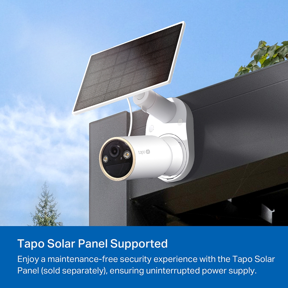 Tapo C460 V1 - Network surveillance camera - indoor, outdoor - weatherproof - colour (Day&Night) - 8 MP - 3840 x 2160 - 4K - fixed focal - audio - wireless - Wi-Fi - 2.4GHz radio, 5GHz radio - H.265, H.264 thumbnail
