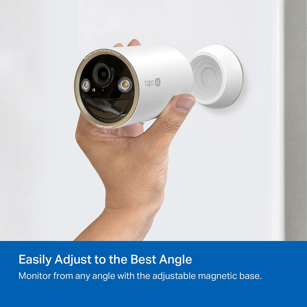 Tapo C460 V1 - Network surveillance camera - indoor, outdoor - weatherproof - colour (Day&Night) - 8 MP - 3840 x 2160 - 4K - fixed focal - audio - wireless - Wi-Fi - 2.4GHz radio, 5GHz radio - H.265, H.264 thumbnail