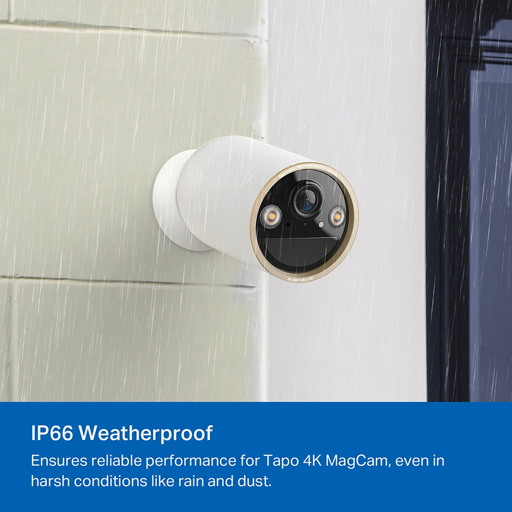 Tapo C460 V1 - Network surveillance camera - indoor, outdoor - weatherproof - colour (Day&Night) - 8 MP - 3840 x 2160 - 4K - fixed focal - audio - wireless - Wi-Fi - 2.4GHz radio, 5GHz radio - H.265, H.264 thumbnail