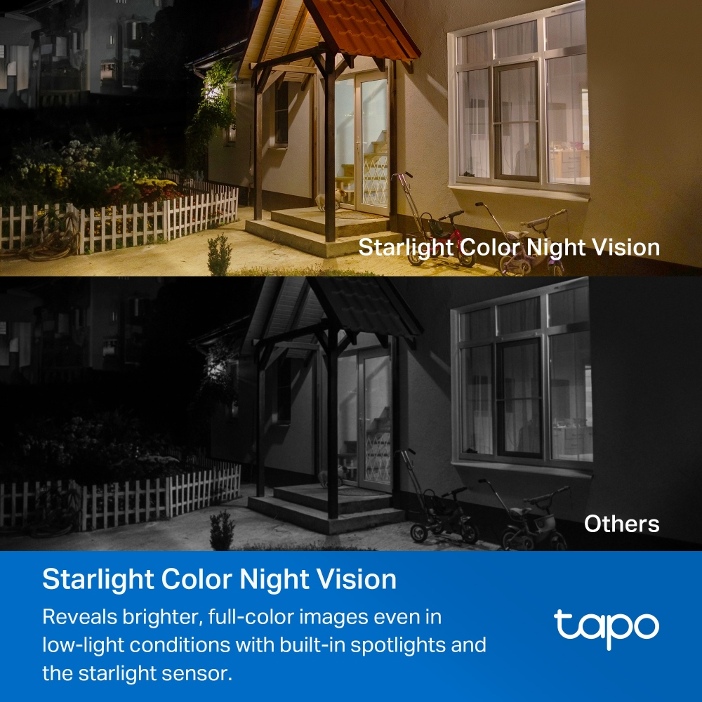 Tapo C460 V1 - Network surveillance camera - indoor, outdoor - weatherproof - colour (Day&Night) - 8 MP - 3840 x 2160 - 4K - fixed focal - audio - wireless - Wi-Fi - 2.4GHz radio, 5GHz radio - H.265, H.264 thumbnail