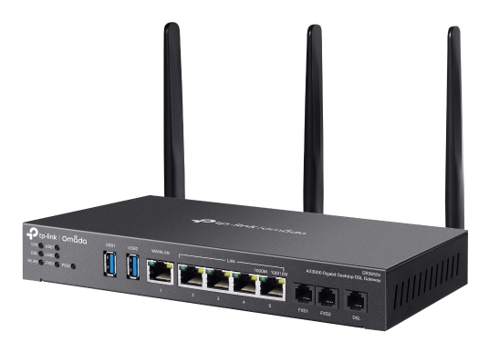 Omada DR3650V AX3000 Wi-Fi 6 Gigabit Desktop VDSL Gateway Modem Router thumbnail