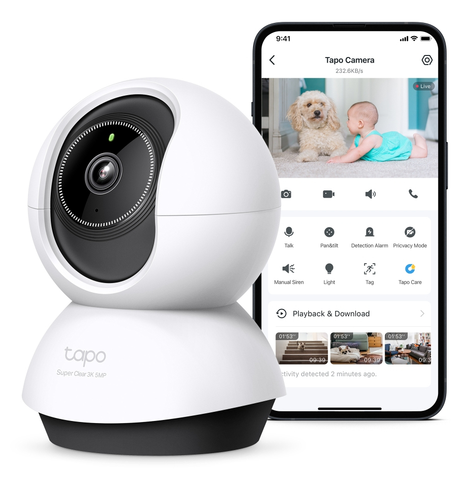 PAN/TILT AI HOME SECURITY CAMERA thumbnail