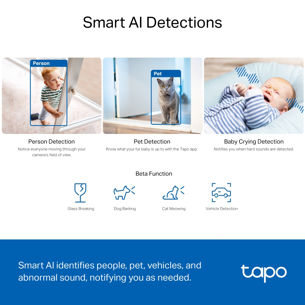 PAN/TILT AI HOME SECURITY CAMERA thumbnail
