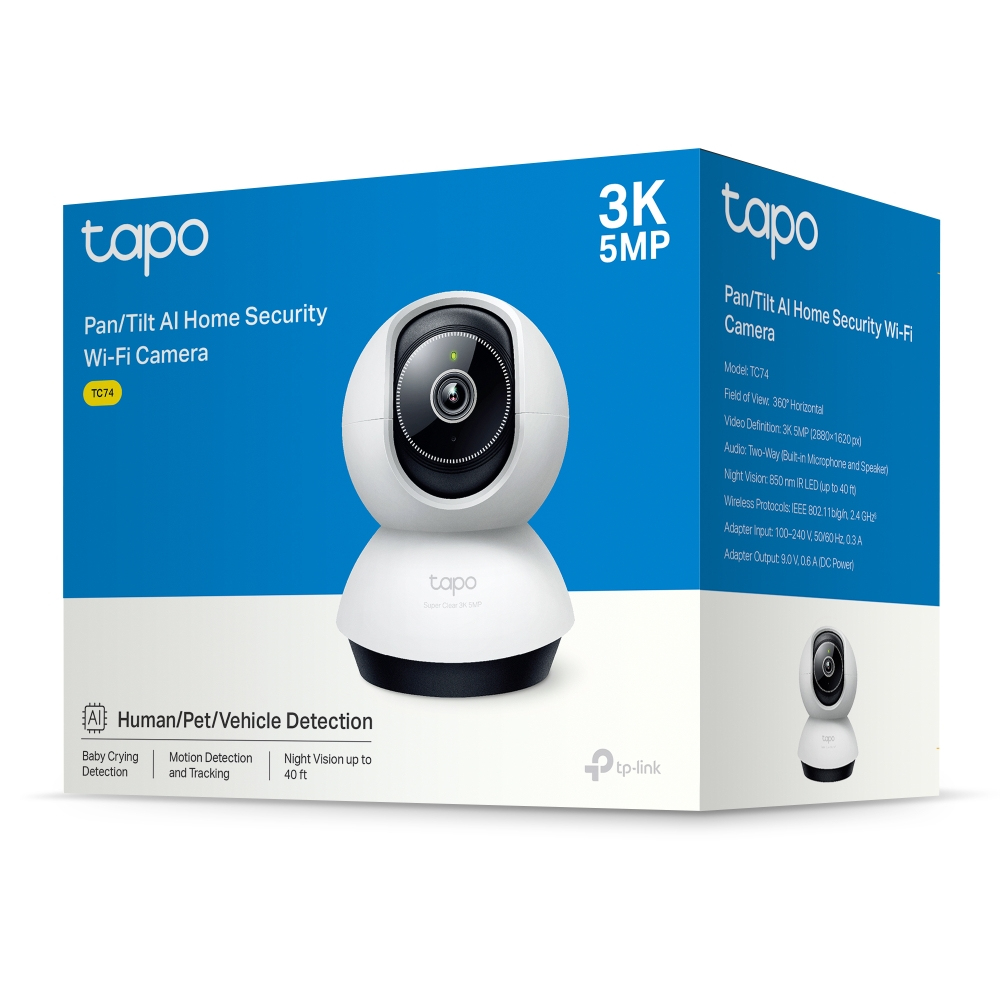 PAN/TILT AI HOME SECURITY CAMERA thumbnail