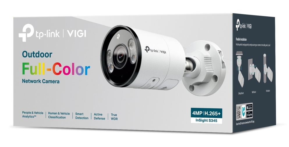 EU Product - VIGI Outdoor Full-Color Bullet Netzwerkkamera InSight S345 6mm - Network Camera thumbnail