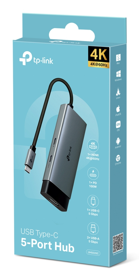 UH5020C V1 - Docking station - for desktop, laptop, smartphone, tablet - USB-C - HDMI thumbnail
