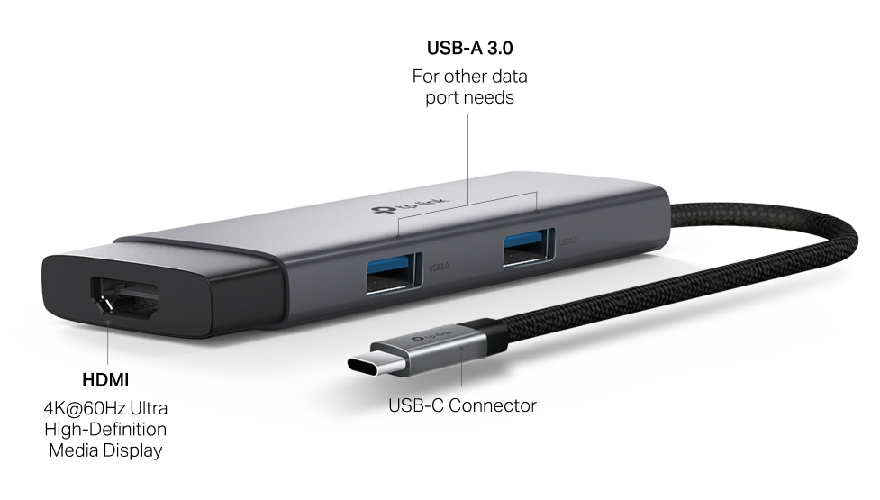 UH5020C V1 - Docking station - for desktop, laptop, smartphone, tablet - USB-C - HDMI thumbnail