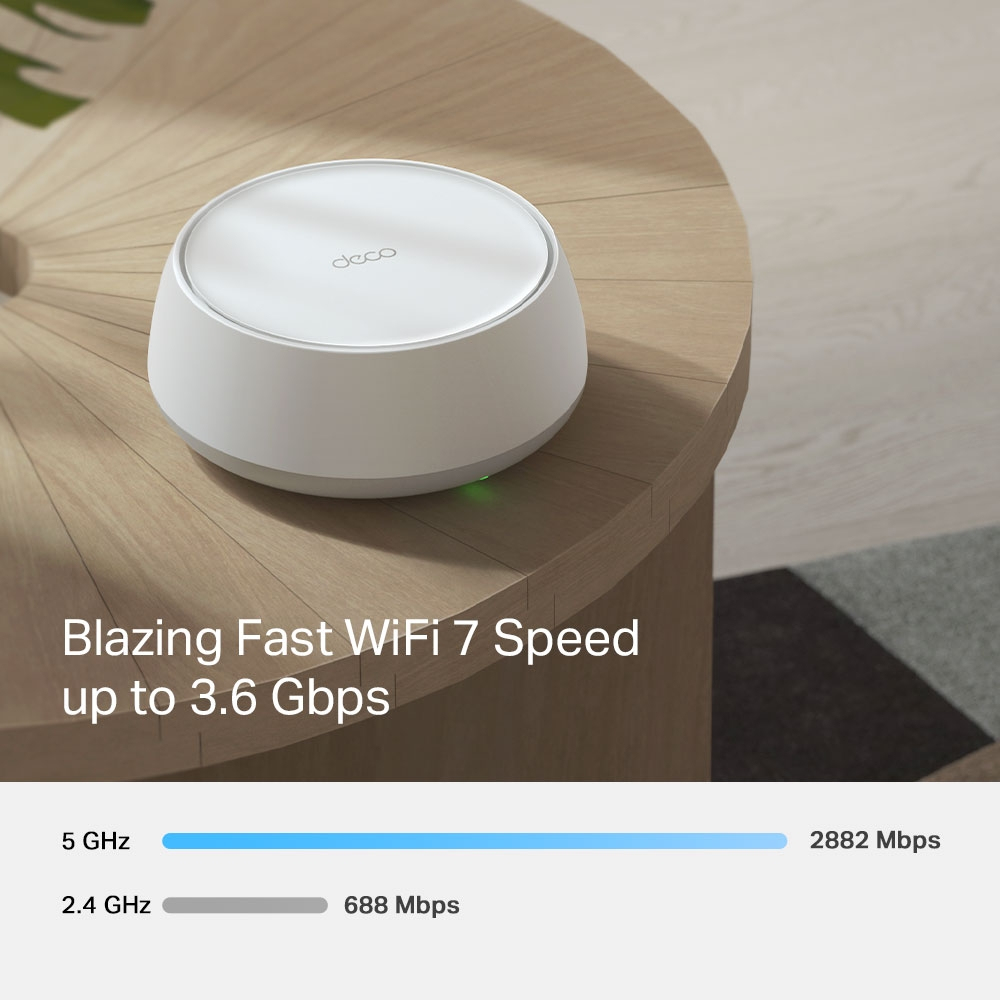 Deco BE22 V1 - Wi-Fi system - (3 routers) - up to 6,500 sq.ft - mesh 1GbE, Wi-Fi 7 Dual Band thumbnail