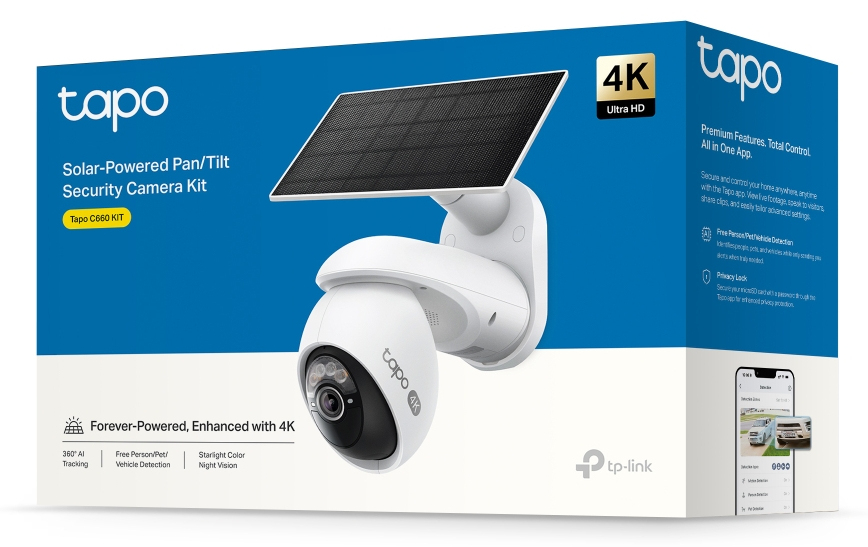 SOLAR PAN/TILT SECURITY CAMERA KIT thumbnail