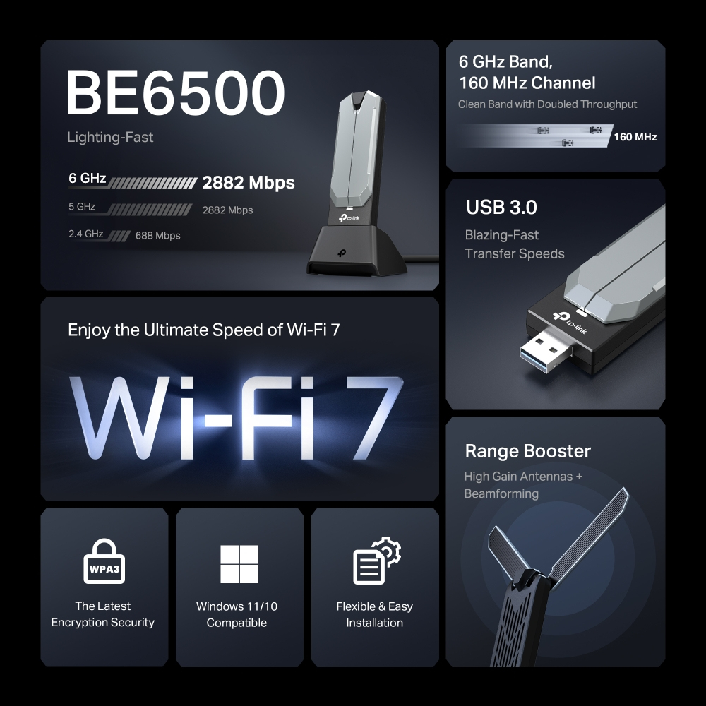 BE6500 WIFI 7 HG WL USB ADAPTER thumbnail
