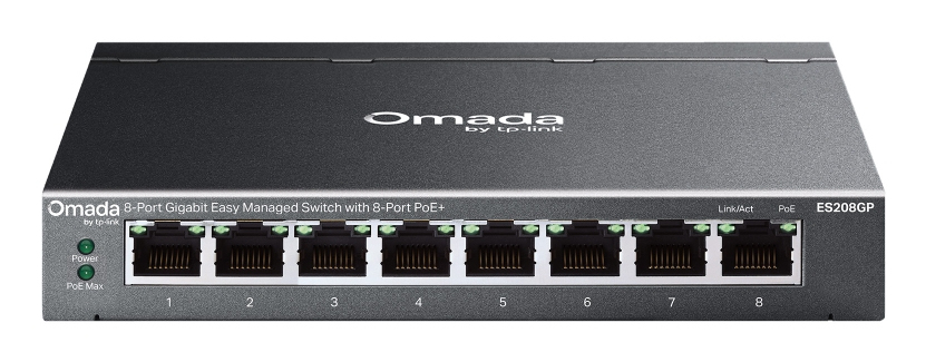 EU Product - Switch Omada ES208GP 8xGBit PoE+ Managed thumbnail