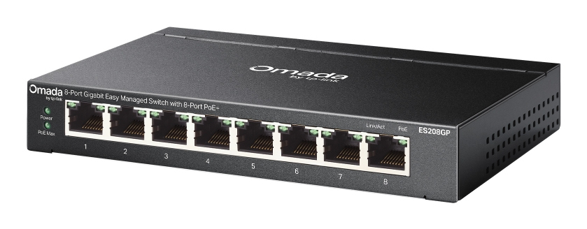 EU Product - Switch Omada ES208GP 8xGBit PoE+ Managed thumbnail