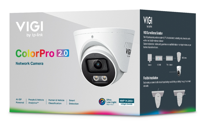 EU Product - VIGI 4MP ColorPro Turret Network Camera InSight S445S(2.8mm) thumbnail