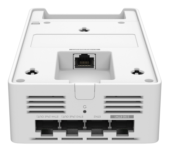 Omada EAP775-Wall V1 - Radio access point - 5 ports - 1GbE, 2.5GbE, Wi-Fi 7 - Bluetooth, Wi-Fi 7 - 2.4 GHz, 5 GHz, 6 GHz - cloud-managed - wall mountable thumbnail