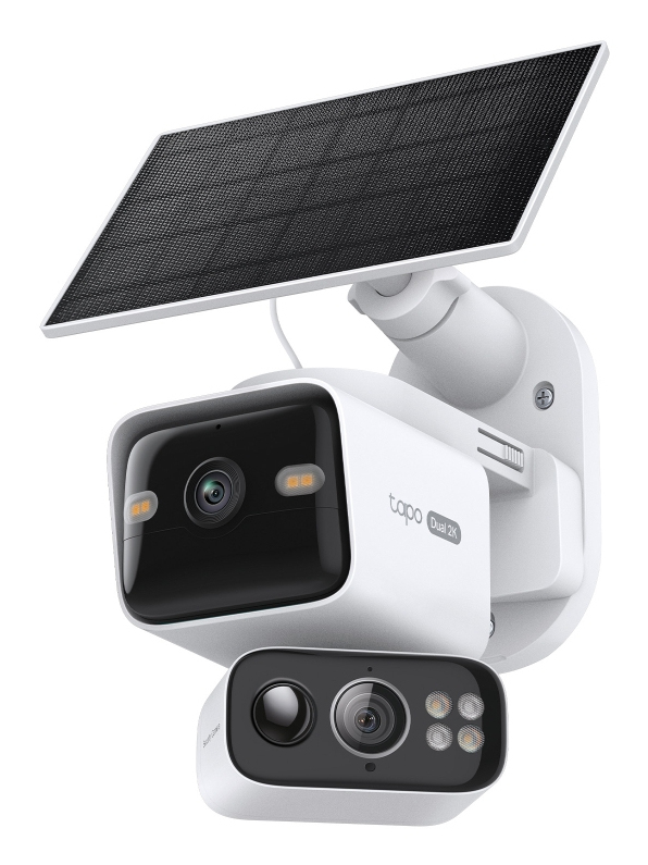 Tapo TC93D KIT V1 - Solar-Powered Security Camera Kit - network surveillance camera - pan / tilt - weatherproof - colour (Day&Night) - 2304 x 1296 - 2K - audio - wireless - Wi-Fi - 2.4GHz radio, 5GHz radio - DC 5 V - with Tapo A201 solar panel thumbnail