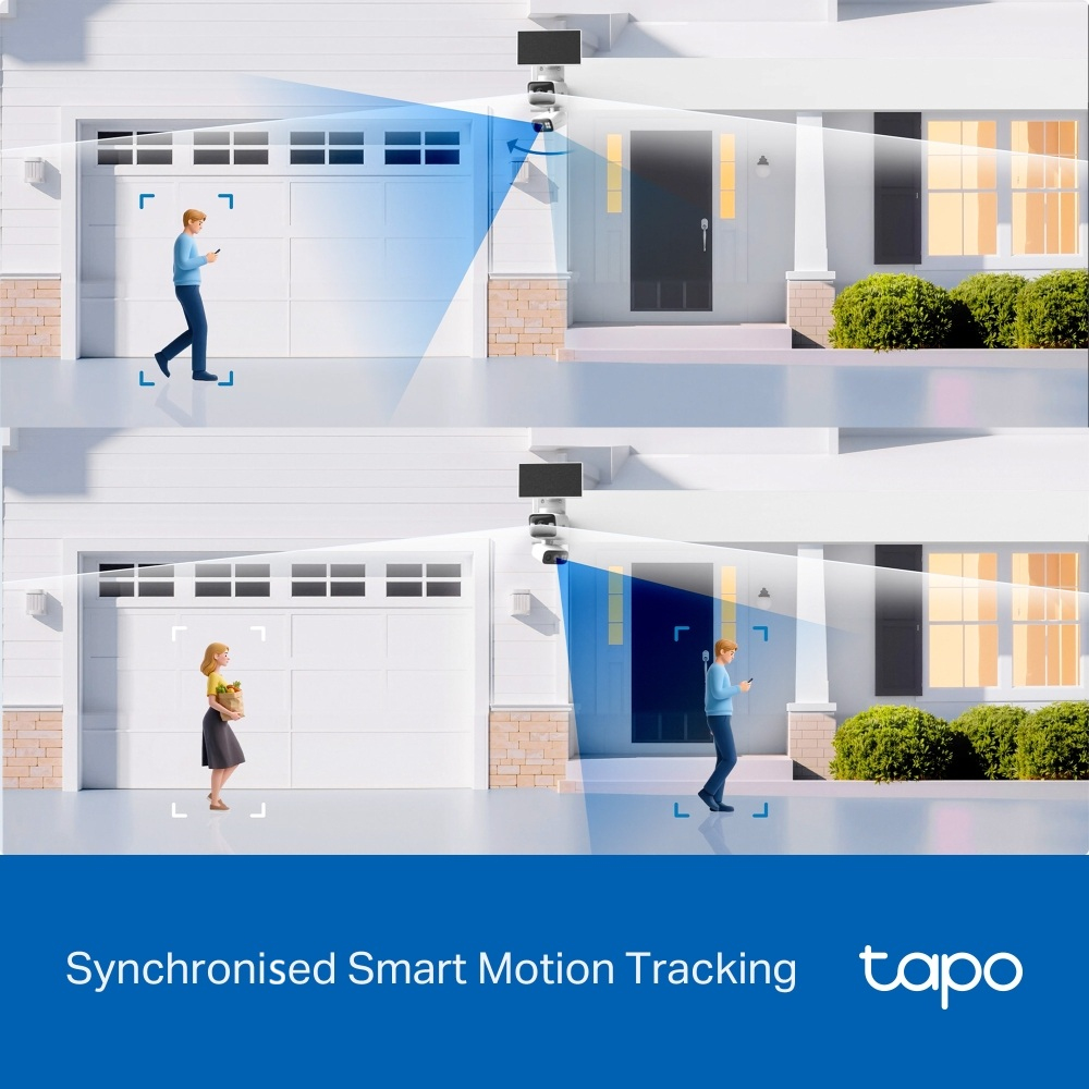 Tapo TC93D KIT V1 - Solar-Powered Security Camera Kit - network surveillance camera - pan / tilt - weatherproof - colour (Day&Night) - 2304 x 1296 - 2K - audio - wireless - Wi-Fi - 2.4GHz radio, 5GHz radio - DC 5 V - with Tapo A201 solar panel thumbnail