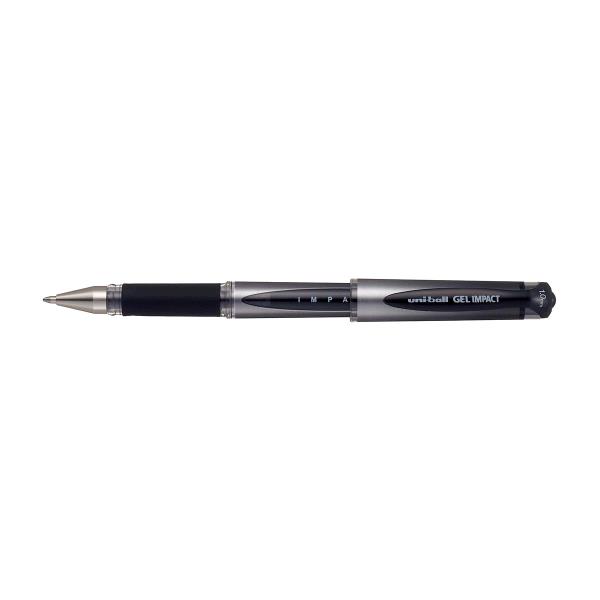 Signo 12 Pack Black Gel Impact Rollerball Pen 1.0mm Broad Nib thumbnail