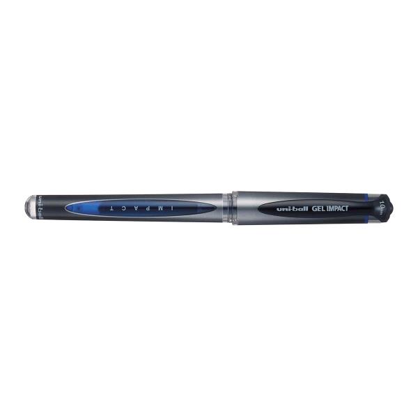 Signo 12 Pack Blue Gel Impact Rollerball Pen 1.0mm Broad Nib thumbnail